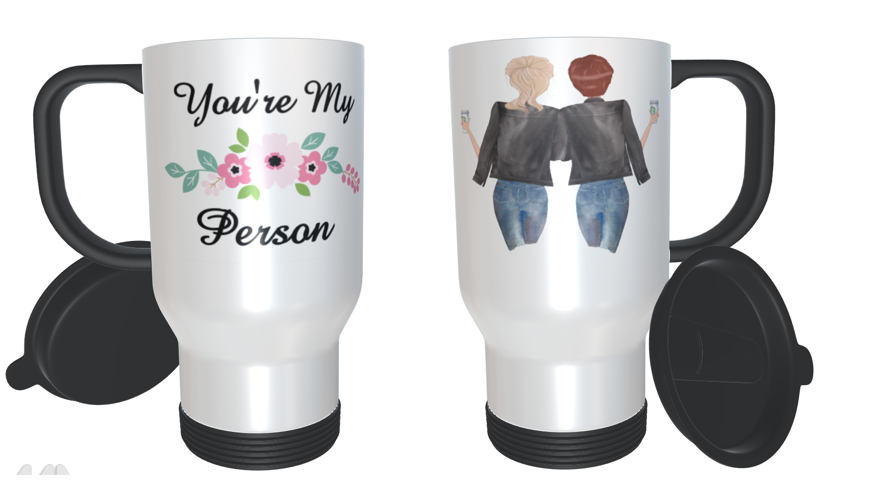 You're My Person Travel Mug, Custom Best Friend Travel Mug